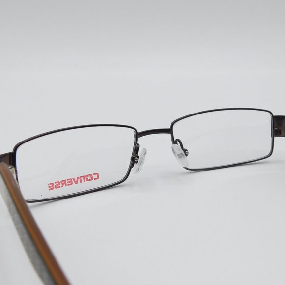 NEW CONVERSE WAIT FOR ME BROWN KIDS TEEN Rectangle EYEGLASSES FRAME 49-1… - Picture 7 of 10